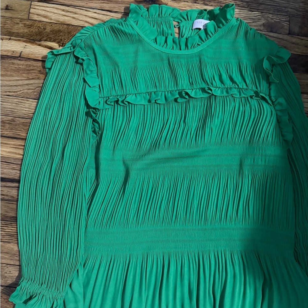 Ted baker Green Ruffled Women's Top